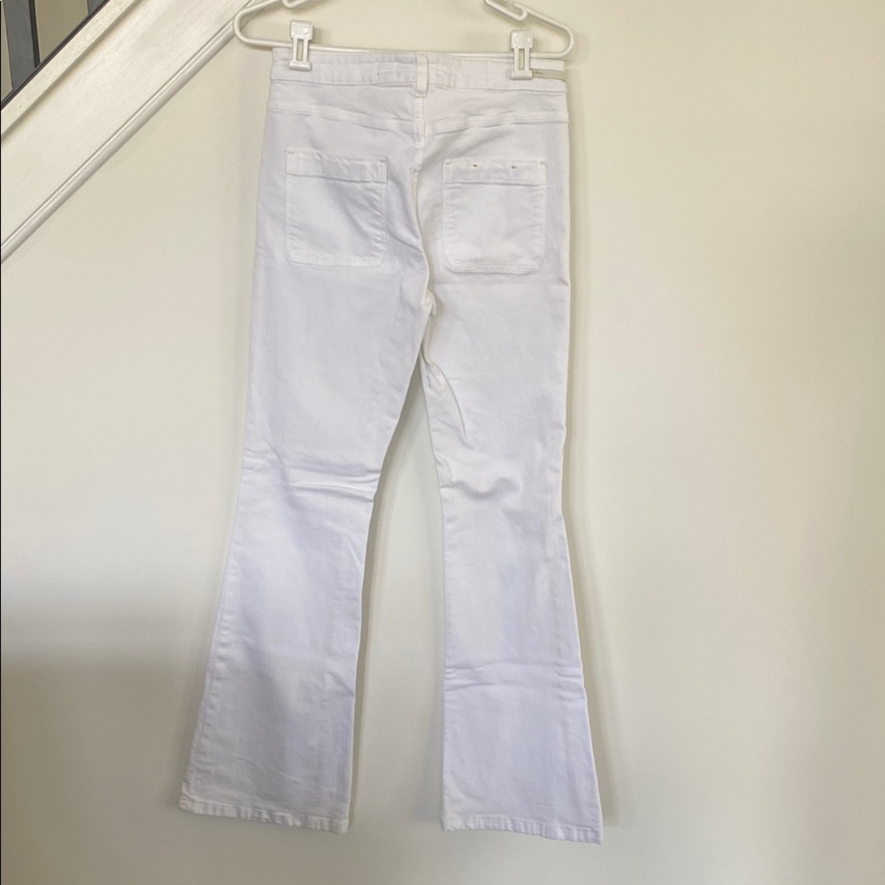 Pilcro White Flare Wide Leg Jeans - Picture 3 of 8